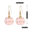 Stocking Stuffers Holiday Outfits for Women 2024 Cat Earrings for Women Cute Stuff for Cat Lovers Funny Earrings Cartoon Animal Dangle Earrings Jewelry Gifts view 4