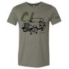 Jeep CJ LDD Series Original Artwork Designs Triblend Supersoft T-Shirt Military Green (CJ,4XL) view 1
