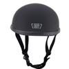 YMKJGZS Retro Motorcycle Half Shell Helmet DOT Certified Men and Women Ultra-Thin Comfortable Novelty Small Helmet Cool Skull Cap Motorcycle Half Helmet Apply to Bicycle ATV Chopper (A,M) view 1