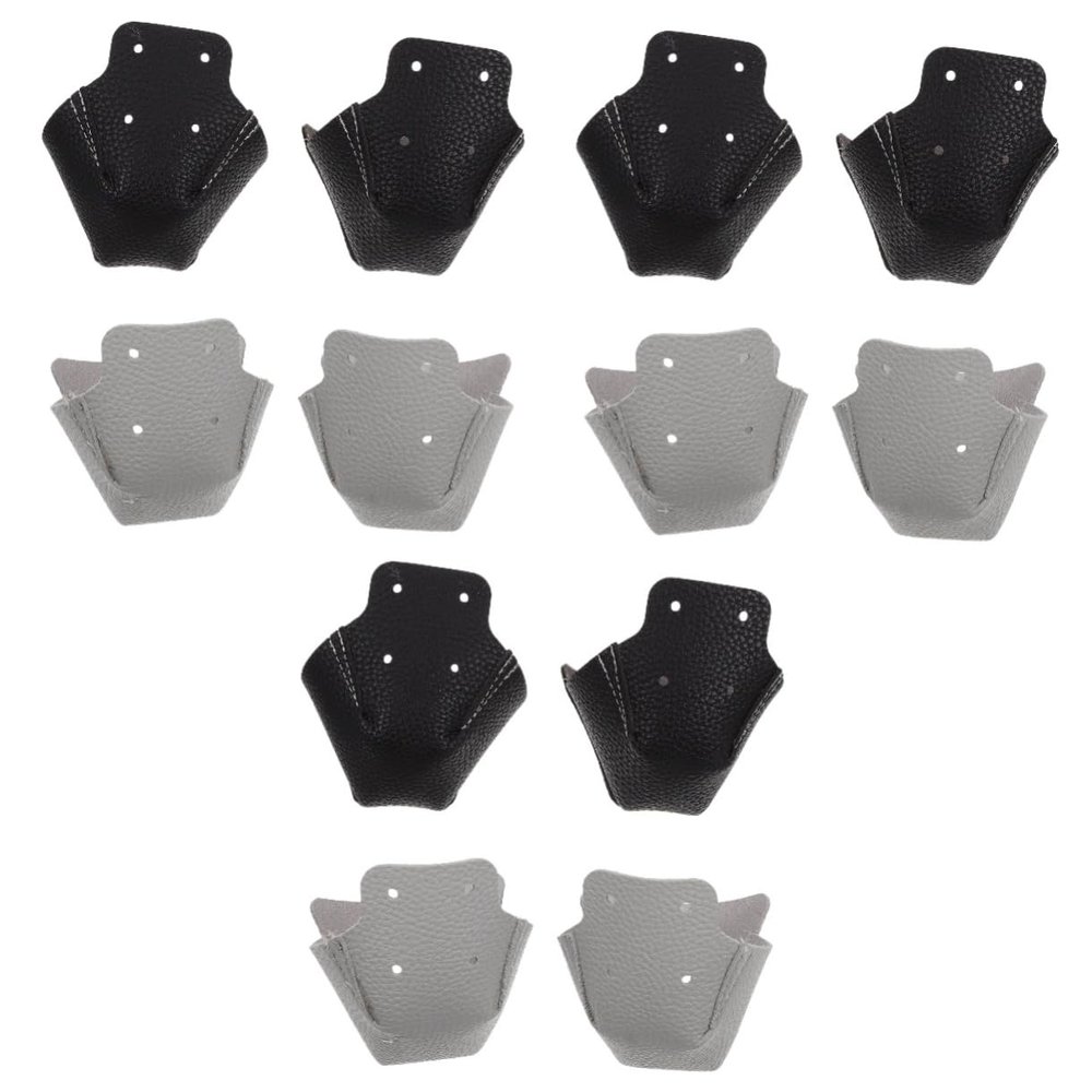 BESPORTBLE 6pairs Ice Skates Toe Caps Toe Protectors for Roller Skates and Ice Skating Shoes Lightweight and Portable Fit for Black and Gray