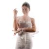 LIMELIA Bridal Wedding Veil | Beaded Sequined Bride Veil, Costume Veil for Wedding Henna Night | White view 1