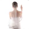 LIMELIA Bridal Wedding Veil | Beaded Sequined Bride Veil, Costume Veil for Wedding Henna Night | White view 3
