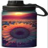 OOZ Sunflowers and beautiful sunset pattern 18 oz Sports Insulated Kettle Stainless Steel Water Bottles Outdoors,Leak Proof,Yellow view 1
