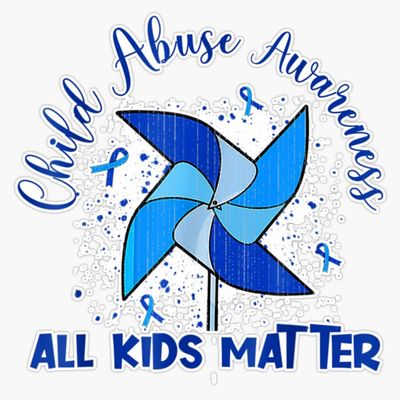 See Something Say Something Child Abuse Awareness Pinwheel Sticker Vinyl Decal Car Laptop Wall Window Bumper Sticker 5"