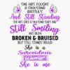 Sarcoidosis Warrior She is Me Support Sarcoidosis Gifts Sticker Vinyl Decal Car Laptop Wall Window Bumper Sticker 5" view 1