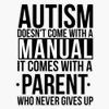 Autism Doesn't with a Manual Sticker Vinyl Decal Car Laptop Wall Window Bumper Sticker 5" view 1