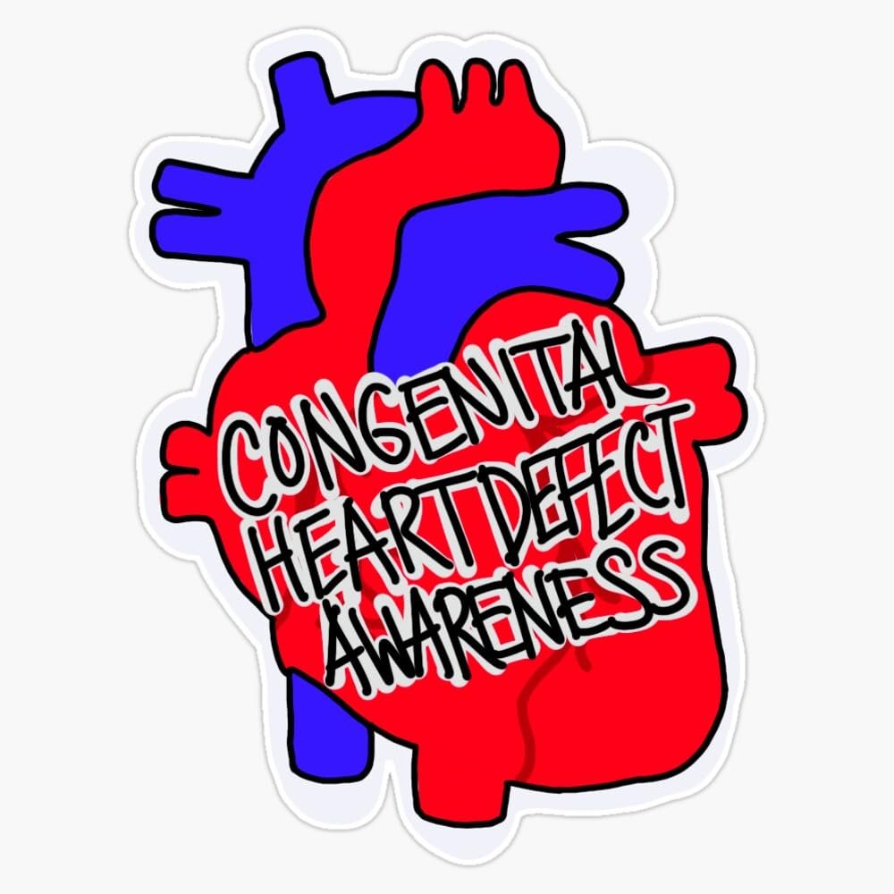 CHD Awareness Sticker Vinyl Decal Car Laptop Wall Window Bumper Sticker 5"