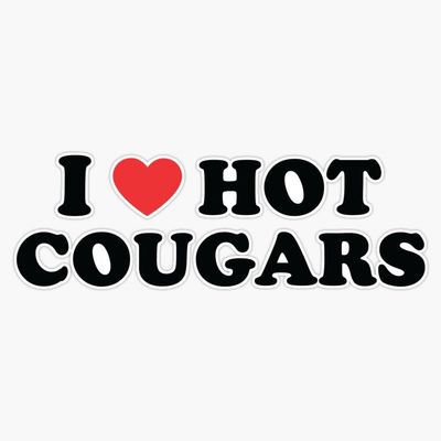 Copy of I LOVE HOT COUGARS Sticker Vinyl Decal Car Laptop Wall Window Bumper Sticker 5"