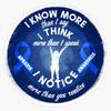 Apraxia Awareness I Know I Think I Notice More Blue Ribbon Product Sticker Vinyl Decal Car Laptop Wall Window Bumper Sticker 5" view 1