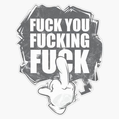 Fuck You Fucking Fuck Sticker Vinyl Decal Car Laptop Wall Window Bumper Sticker 5"