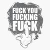 Fuck You Fucking Fuck Sticker Vinyl Decal Car Laptop Wall Window Bumper Sticker 5" view 1
