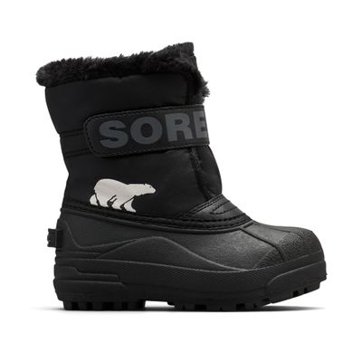 SOREL Toddler's Snow Commander Boot - Black, Charcoal - 5