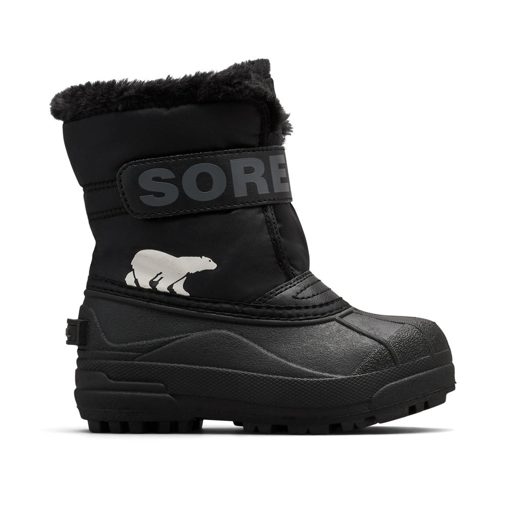 SOREL Toddler's Snow Commander Boot - Black, Charcoal - 5