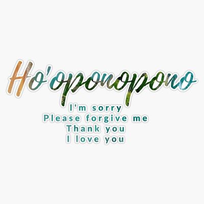Ho'oponopono Sticker Vinyl Decal Car Laptop Wall Window Bumper Sticker 5"
