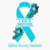 I Am A Suvivor Ribbon Addiction Recovery Awareness Sticker Vinyl Decal Car Laptop Wall Window Bumper Sticker 5" view 1