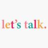 "Let's Talk." Mental Health Colorful Sticker Vinyl Decal Car Laptop Wall Window Bumper Sticker 5" view 1
