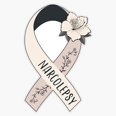 Narcolepsy Awareness, Narcolepsy Ribbon Sticker Vinyl Decal Car Laptop Wall Window Bumper Sticker 5"