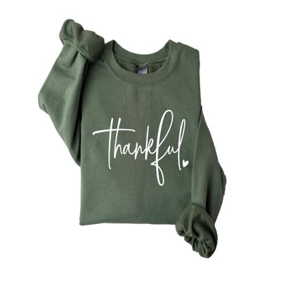Thankful Sweatshirt, Thanksgiving Sweatshisrt, Thankful shirt, Thanksgiving Sweater for Women, Fall Autumn Crewneck Multicolor