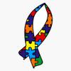 Autism Awareness Ribbon Sticker Vinyl Decal Car Laptop Wall Window Bumper Sticker 5" view 1