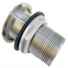 Marine Grade 316 Stainless Steel Full Threaded Through Hull Pipe Fittings with Nuts and washers for Boats, Yachts (1.5IN) view 1