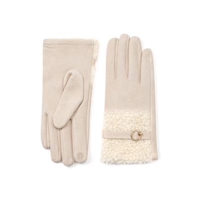 Cozy 1 Pair of Gloves Women's Autumn and Winter Gift Padded and Thickened Warm Touch Screen Mom Gloves Beige/Camel Gift