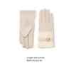 Cozy 1 Pair of Gloves Women's Autumn and Winter Gift Padded and Thickened Warm Touch Screen Mom Gloves Beige/Camel Gift view 2