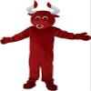 Red Cow Bull Mascot Costume Adult Size for Men & Women with Built-in Fan Inside the Head view 2
