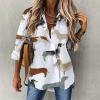 Animal Dachshund Dog Women's Button Down Shirts Casual Long Sleeve Stylish V Neck Blouses Tops M view 2