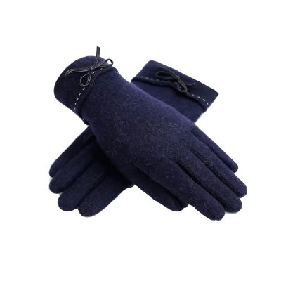 Cozy 1 Pcs Women's Wool Gloves Autumn and Winter Warm Padded Cycling Solid Color Touch Screen Gloves, Women's Gift Gift