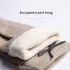Cozy 1 Pcs Women's Wool Gloves Autumn and Winter Warm Padded Cycling Solid Color Touch Screen Gloves, Women's Gift Gift view 3