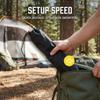 Toddmomy Tent Pole Storage Bag Portable Hiking Stick Carrying Case Water Resistant Trekking Pole Organizer for Outdoor Camping and Hiking Gear view 2