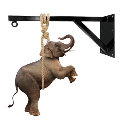 GRRICEPL Heavy Punch Bag Wall Bracket, Multifunctional Sandbag Holder for Gym, Boxing Punching Bag Shelf Fitness Equipment (Color : Black, Size : 90cm)