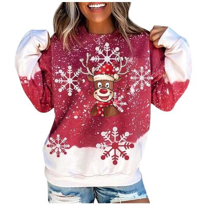 SHAOBGE Cyber Of Monday 2023 Plus Size Christmas Tops For Women 3X Womens Crew Neck Tops Plus Size Fall Clothes Oversized Green Sweatshirt Plus Size Hoodie Tunic For Women Todays Deals