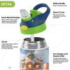 ALAZA Christmas Snowman Castle Winter 12 Oz Kids Water Bottle with Straw Stainless Steel Vacuum Insulated Cup Tumbler for Children Girls, Boys view 4