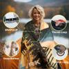 AZITREK Sherpa Puffy Outdoor Blanket for Camping, Traveling, Car, Picnics, Beach, Concert, Stadium Sporting Events - Wearable, Machine Washable, Soft, Warm, Waterproof - 55 X 78 (Yellowstone NP) view 2