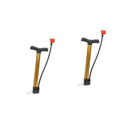 Sosoport 2pcs Portable Bike Pump Compact Inflator for Basketballs and More Lightweight Design Multiple Nozzles for Easy Inflation for Cyclists and Sports Enthusiasts