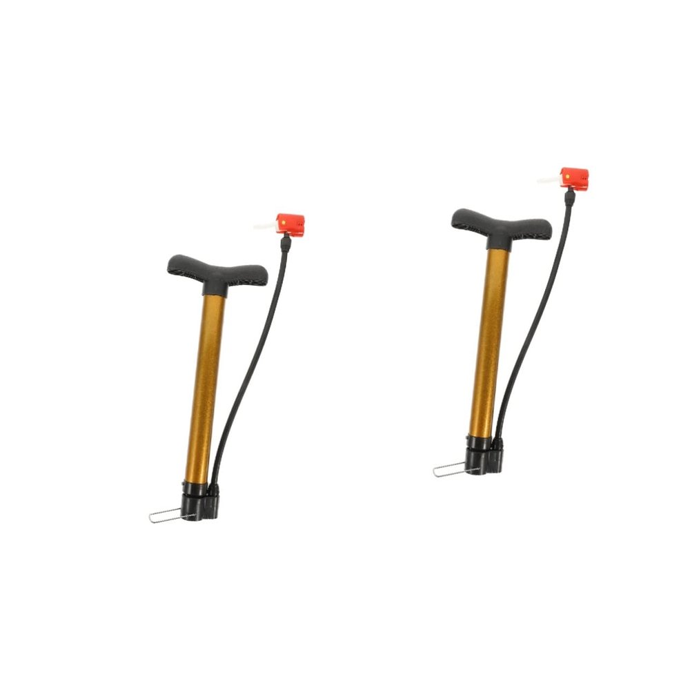 Sosoport 2pcs Portable Bike Pump Compact Inflator for Basketballs and More Lightweight Design Multiple Nozzles for Easy Inflation for Cyclists and Sports Enthusiasts