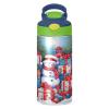 ALAZA Snowman Vintage Merry Christmas 12 Oz Kids Water Bottle with Straw Stainless Steel Vacuum Insulated Cup Tumbler for Children Girls, Boys view 2