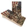 Skip's Garage Deer Skull USA Flag Cornhole Boards - Includes (2) Boards (Resin Bags) + (1) Case & (2) Hole Lights view 1