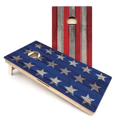 USA Large Stars & Stripes All-Weather Cornhole Boards - Includes (2) Boards (NO Bags) + NO Additional Accessories
