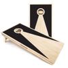 Skip's Garage Black Triangle All-Weather Cornhole Boards - Includes (2) Boards (NO Bags) + (1) Case & (2) Edge Lights view 1