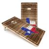 Skip's Garage Texas Wood Panel All-Weather PVC Cornhole Boards - Includes (2) Boards (NO Bags) + (2) Board Hole Lights view 1