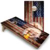 Skip's Garage American Flag Eagle Corn Hole Set - All-Weather - Include Edge Lights view 1