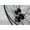 ZECHAO 700c Road Bike Wheel Set,Quick Release Front 2 Rear 4 Bearings Disc Brake V/C Brake Double Layer Aluminum Alloy Rim Rim Height 30MM Wheelset (Color : Black Green, Size : 700c) view 2