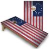 Skip's Garage American Flag Stars All-Weather Cornhole Boards - PVC - NO Accessories view 1