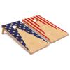 Skip's Garage American Flag Pattern Cornhole Boards All-Weather Cornhole Boards - PVC - Include Carrying Case view 1