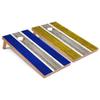 Royal and Yellow Striped Corn Hole Set - All-Weather - Include Carrying Case view 1