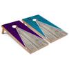 Skip's Garage Purple and Turquoise Pyramid Corn Hole Set - All-Weather - Include Carrying Case view 1