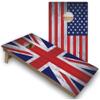 Skip's Garage UK & USA Flag All-Weather Cornhole Boards - PVC - Include Carrying Case view 1