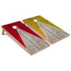 Skip's Garage Red and Yellow Pyramid All-Weather Cornhole Boards - PVC - Include Edge Lights view 1